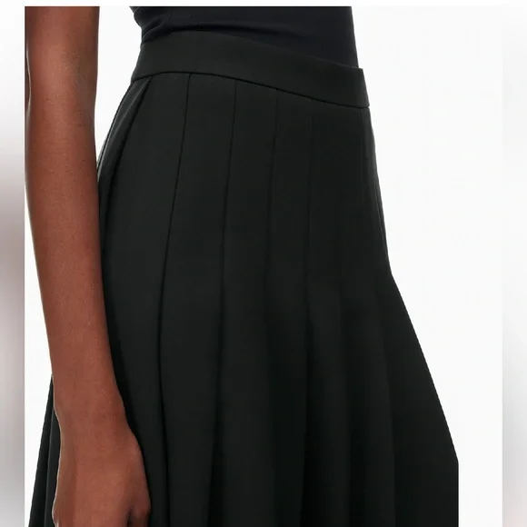 Aritzia Didi Babaton Black Pleated Skirt - Picture 4 of 12